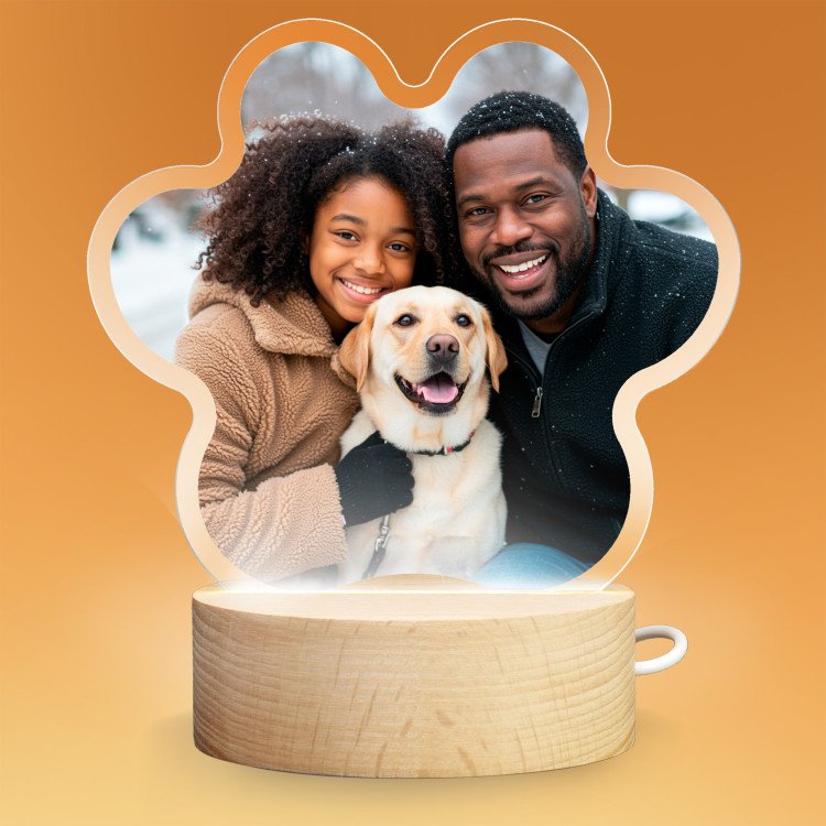 Acrylic Paw Print Plaque xmas gift 2025