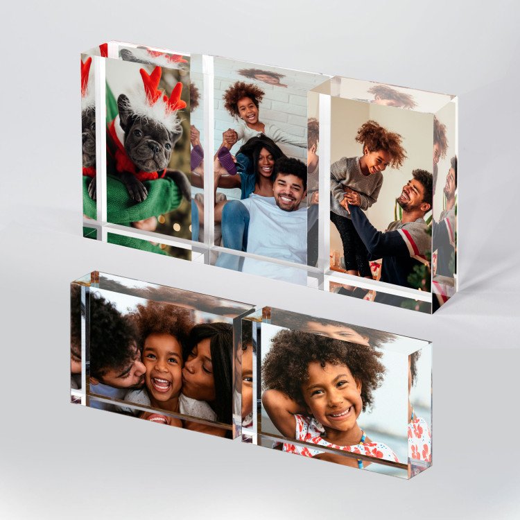 Set of 5 Acrylic Photo Rectangles 2x3