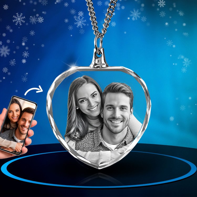 Necklace Heart 2D Christmas Gift Idea for 2025