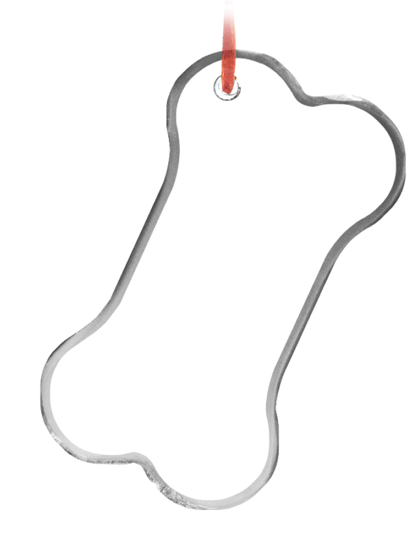 Crystal Ornament Bone