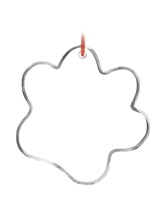 Crystal Ornament Pet Paw