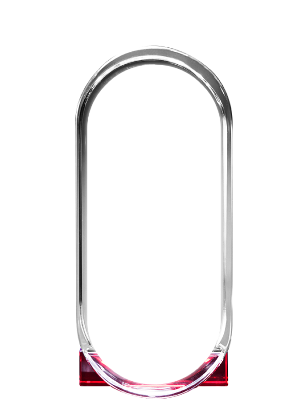 Red 3D Crystal Capsule